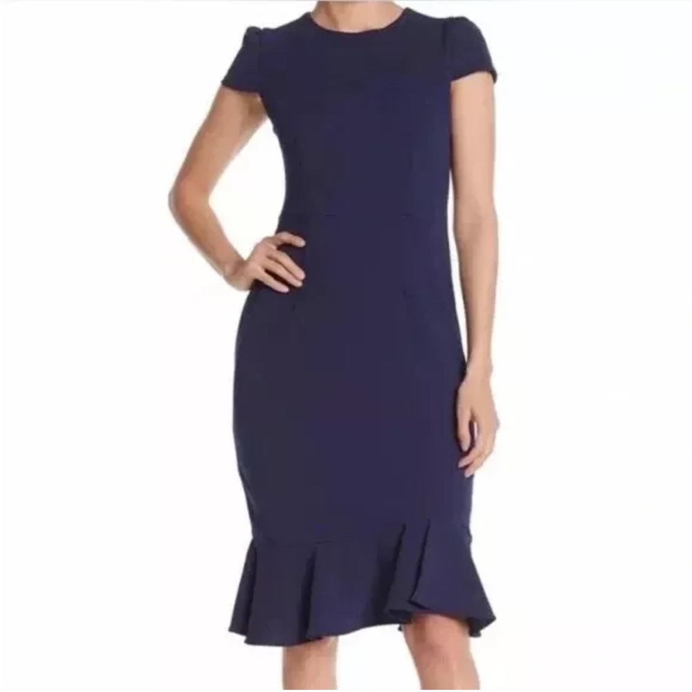 Betsey Johnson Navy Dress NWT Size 6 fit and flare
